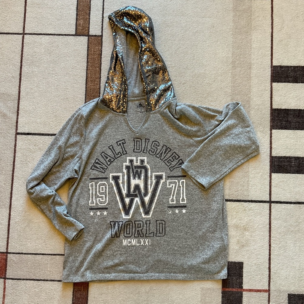 Walt Disney World Sequin Hoodie 1X